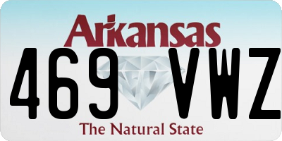 AR license plate 469VWZ