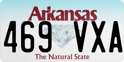 AR license plate 469VXA