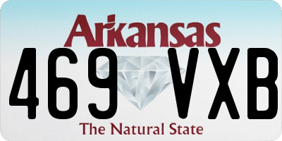 AR license plate 469VXB