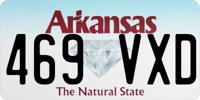 AR license plate 469VXD