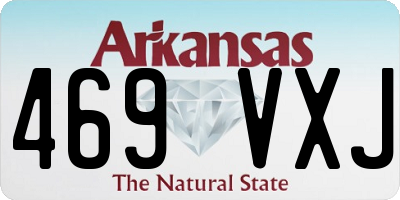 AR license plate 469VXJ
