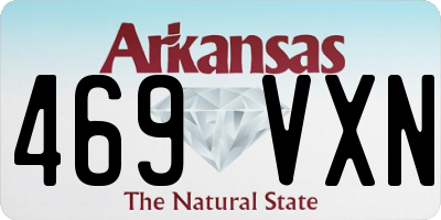 AR license plate 469VXN