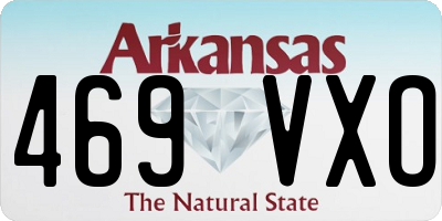 AR license plate 469VXO