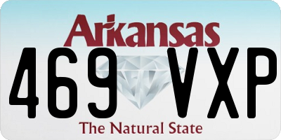 AR license plate 469VXP