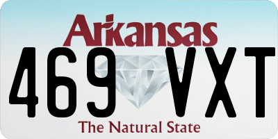 AR license plate 469VXT