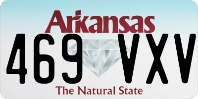 AR license plate 469VXV