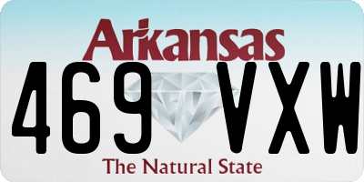 AR license plate 469VXW