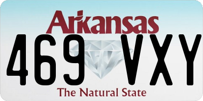 AR license plate 469VXY