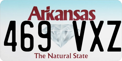 AR license plate 469VXZ