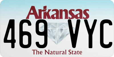 AR license plate 469VYC