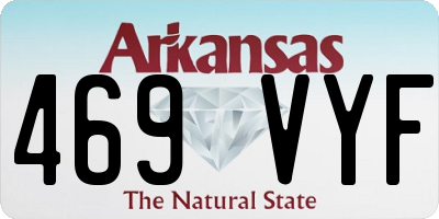 AR license plate 469VYF