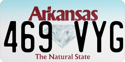 AR license plate 469VYG