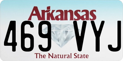 AR license plate 469VYJ