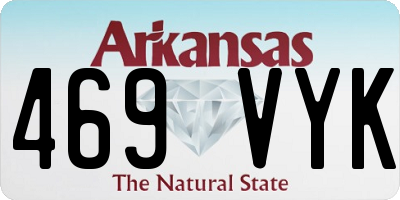 AR license plate 469VYK