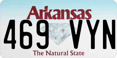 AR license plate 469VYN