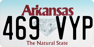 AR license plate 469VYP