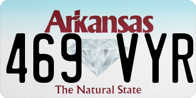 AR license plate 469VYR