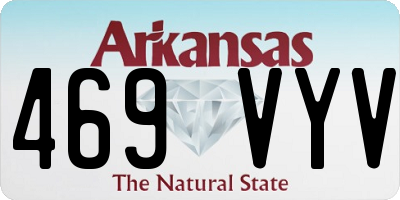 AR license plate 469VYV