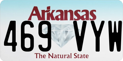 AR license plate 469VYW