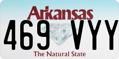 AR license plate 469VYY