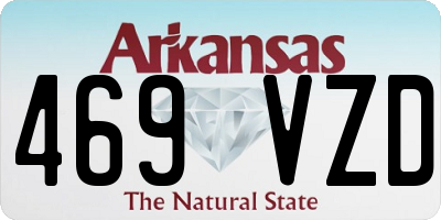 AR license plate 469VZD