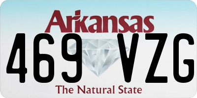 AR license plate 469VZG