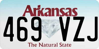 AR license plate 469VZJ