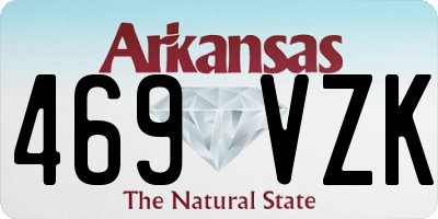 AR license plate 469VZK