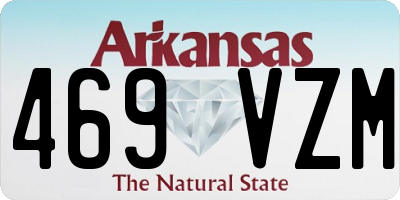 AR license plate 469VZM