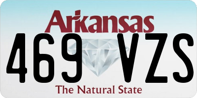 AR license plate 469VZS