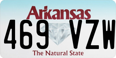 AR license plate 469VZW