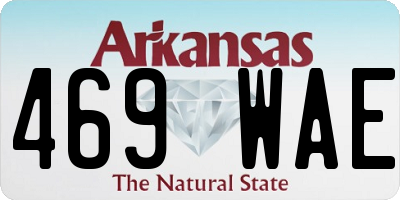AR license plate 469WAE