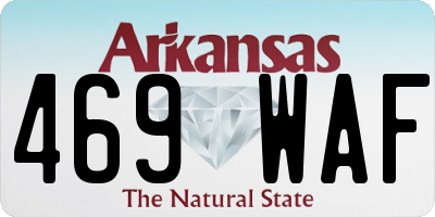AR license plate 469WAF