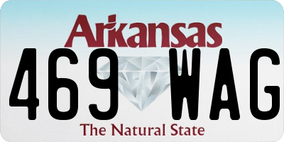 AR license plate 469WAG