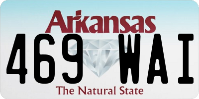 AR license plate 469WAI