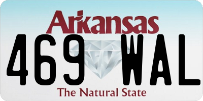 AR license plate 469WAL