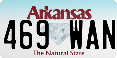 AR license plate 469WAN