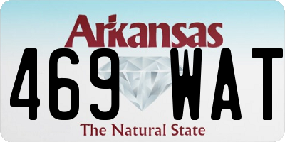 AR license plate 469WAT