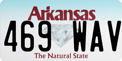 AR license plate 469WAV