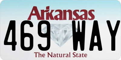 AR license plate 469WAY