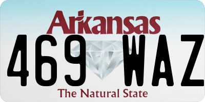 AR license plate 469WAZ