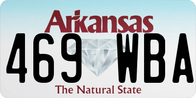 AR license plate 469WBA