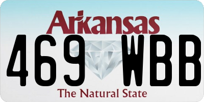 AR license plate 469WBB