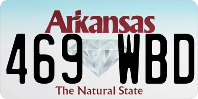 AR license plate 469WBD