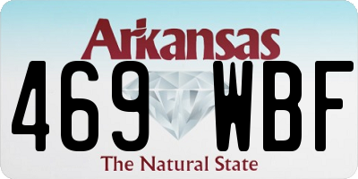 AR license plate 469WBF