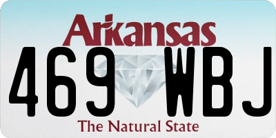 AR license plate 469WBJ