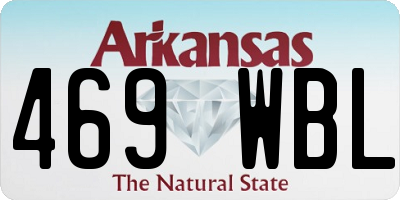 AR license plate 469WBL