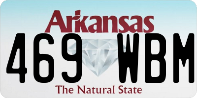 AR license plate 469WBM
