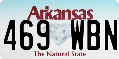 AR license plate 469WBN