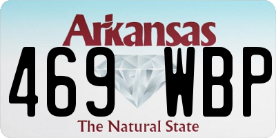 AR license plate 469WBP